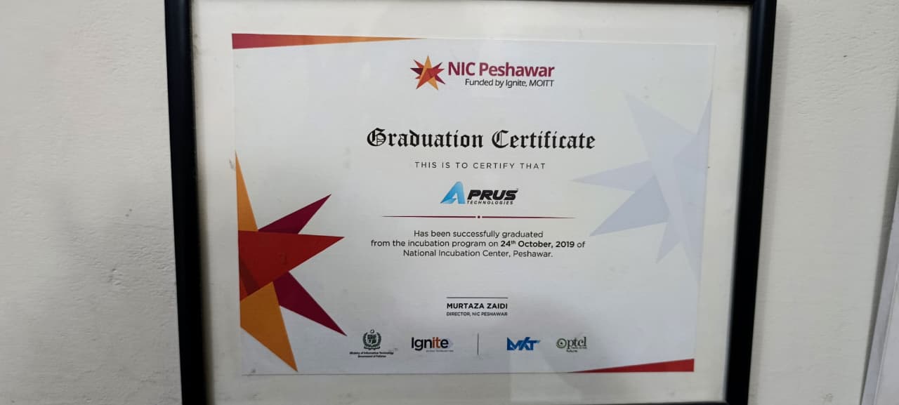 NIC Peshawar graduation certificate